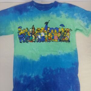 The Simpsons Tie Dye Graphic Tee Cartoon Character T-Shirt Size‎ S